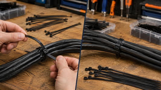 Releasable Zip Ties vs Standard Zip Ties: When Reuse Actually Helps