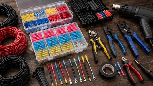 Heat shrink wire connectors guide for automotive