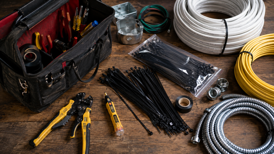 Electrician cable ties guide
