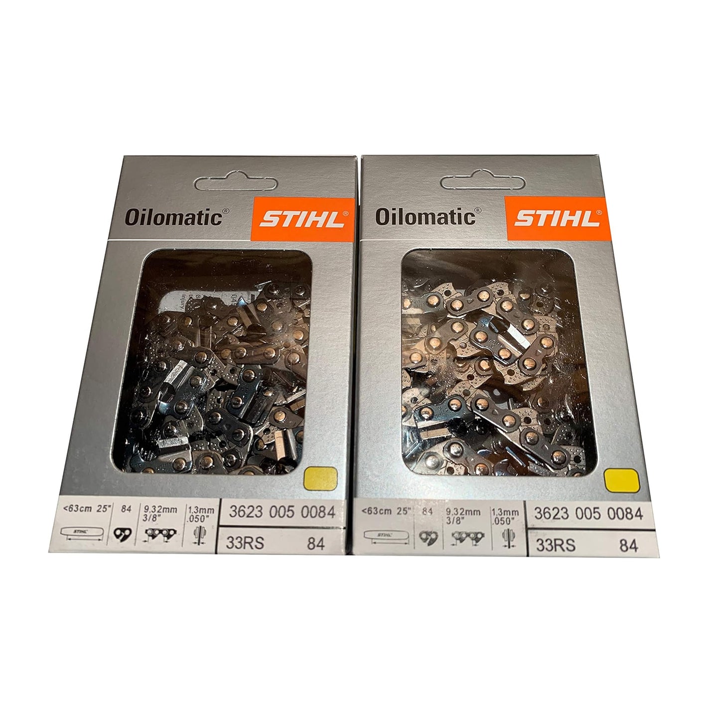 Stihl 33RS-84 2PK, 3/8" .050 Gauge, 84 Drive Links, 25", Rapid Super, Professional Saw Chain, 3623-005-0084