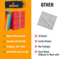 ALBO Birch 6" Colored Popsicle Sticks for Crafts, Foods and DIY Projects, 1000 pieces