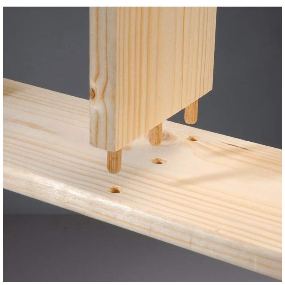 ALBO Wooden Dowel Pins 10x50mm Fluted 150 Pack