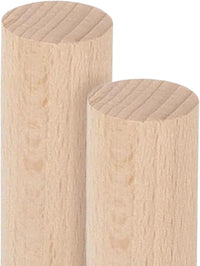ALBO 1" x 48" Birch Wooden Dowel Rods - 2 Pack Extra Long Hardwood Craft Sticks for DIY & Woodworking