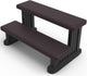 Grevo Hot Tub Steps Wide 31 inch Plastic Brown