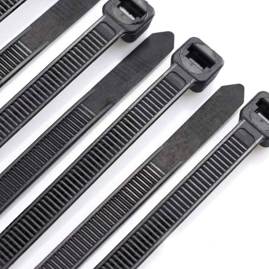 ALBO NEW Zip Ties Black 8 Inch 1000 Pack 40 lb