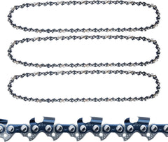 ALBO 18 inch 3/8 LP .050 Gauge 62DL Full-Chisel Chainsaw Chain 3 Pack
