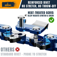 ALBO 18 Inch Chainsaw Chain .325" Pitch .063" Gauge 68 Drive Links - Full Chisel Chrome-Plated Cutters, Reinforced Rivets, Compatible with (PRE 2023 .063") 025, MS250, MS251, MS230, MS260