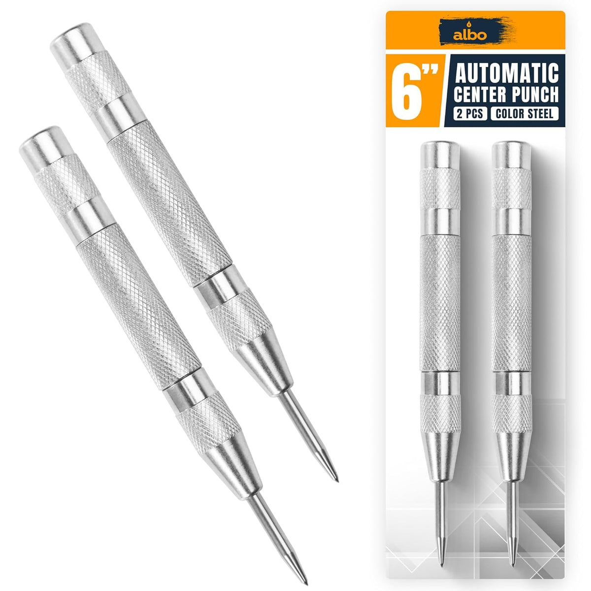 ALBO Automatic Center Punch Tool 5 Inch Black 1pc