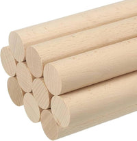 ALBO 1" x 12" Birch Wooden Dowel Rods 25 Pack