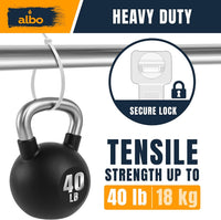 ALBO 1000 Pcs. White Zip Ties, 6 Inch, Heavy Duty, 40 lb Tensile Strength
