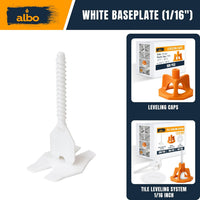 ALBO Tile Leveling System Base Plates 1/16" 250 PCS