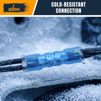 ALBO Heat Shrink Butt Connectors 16-14 AWG Blue 1000pcs