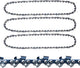 3/8" LP Pitch .050" Gauge 33DL 8" Chainsaw Chain 3 Pack - Low-Profile Full-Chisel Chrome Cutters, Reinforced Rivets, CE Certified - Fits Portland, Greenworks, Kobalt, Remington, Sun Joe, Ego