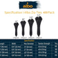 ALBO Black Zip Ties, Assorted Sizes 6", 8", 10", 12", Pack 400 pcs