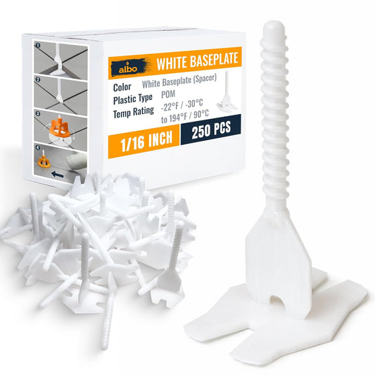 ALBO Tile Leveling System Base Plates 1/16" 250 PCS