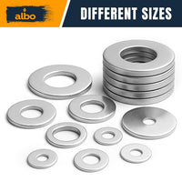 ALBO 5/16" x 1-1/4" Stainless Steel Fender Flat Washers 20pcs