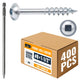 ALBO #8 x 1-1/2" Pocket Hole Screws, 400 PCS