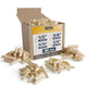 ALBO Wooden Dowel Pins Assorted Sizes 1/4–1/2 inch 100pcs