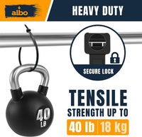 ALBO Heavy Duty Zip Ties 6 inch Black 1000 Pack 40lb