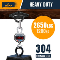 Albo Diamond Plate Heavy Duty Swing Hangers 2 Pcs Black Stainless Steel