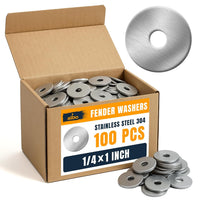 ALBO 3/8" x 1-1/4" Stainless Steel Fender Flat Washers 100pcs