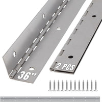 ALBO 36 Inch Black Heavy Duty Piano Hinge Continuous Stainless Steel 304 (2-Pack)