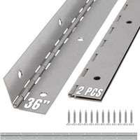 ALBO 24 Inch Black Heavy Duty Piano Hinge Stainless Steel (2-Pack)
