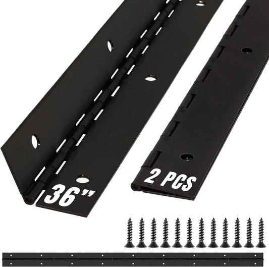ALBO 36 Inch Black Heavy Duty Piano Hinge Continuous Stainless Steel 304 (2-Pack)