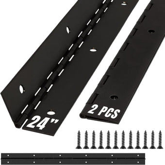 compare product ALBO 24 Inch Black Heavy Duty Piano Hinge Stainless Steel (2-Pack)