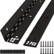 ALBO 12 Inch Black Heavy Duty Stainless Steel Piano Hinge 2-Pack
