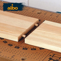 ALBO Wooden Dowel Pins 1/4 x 1-1/4 inch Hardwood 200pcs