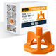 ALBO 100 Reusable Orange Caps for Tile Leveling System - Floor & Wall Spacers for Ceramic, Stone & Tile