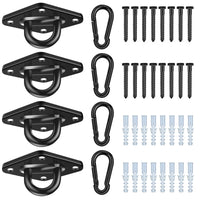 Albo Diamond Plate 2650lbs Swing Hangers 4 Pcs Black