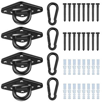 compare product Albo Diamond Plate 2650lbs Swing Hangers 4 Pcs Black