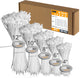 ALBO Assorted Sizes White Plastic Cable Zip Ties 800 Pack