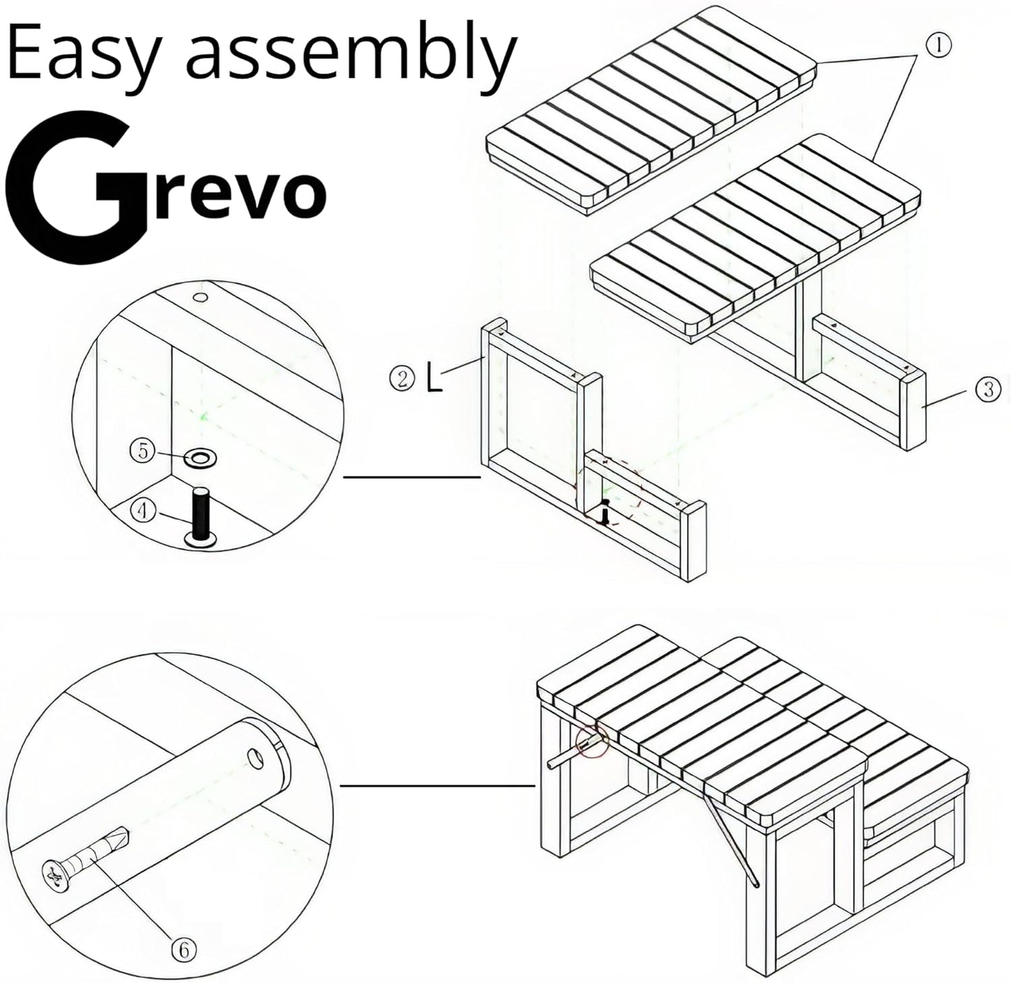 Grevo Hot Tub Steps 2-Step Brown High-Density Polyethylene