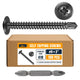 ALBO Black #8 x 2 inch Stainless Steel Self-Tapping Screws 100pcs