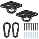 Albo Diamond Plate Heavy Duty Swing Hangers 2 Pcs Black Stainless Steel