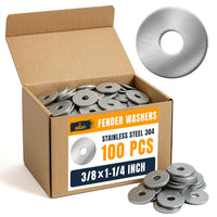 ALBO 3/8" x 1-1/4" Stainless Steel Fender Flat Washers 100pcs