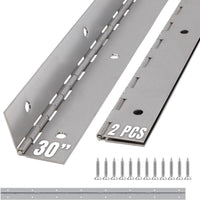 ALBO Piano Hinge Continuous Stainless Steel 30" Heavy Duty (2-Pack)