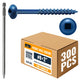 ALBO #8 x 2 inch Carbon Steel Zinc Plated Pocket Hole Screws 300pcs