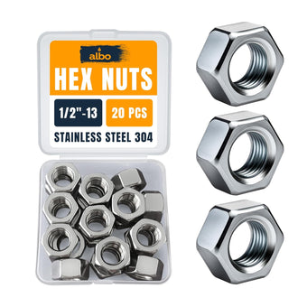compare product ALBO M8 Hex Nuts Stainless Steel 100pcs
