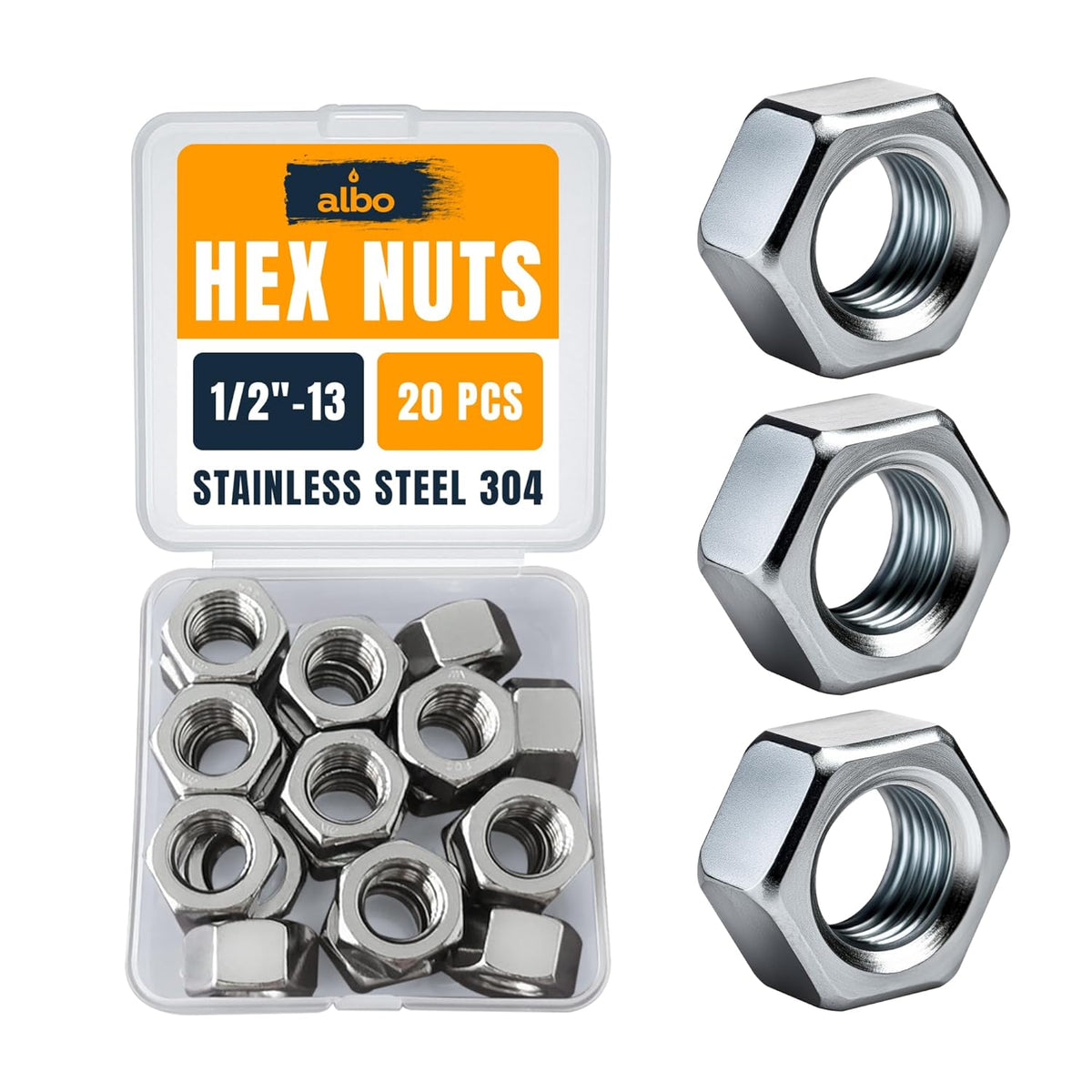 ALBO Metric Flange Nuts Assortment 250pcs