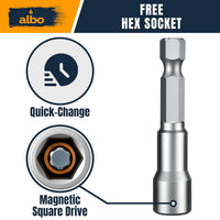 ALBO #10 x 1 inch Carbon Steel White Metal Roofing Screws 300pcs