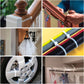ALBO White Zip Ties 6 Inch, Nylon Wire Ties for Indoor and Outdoor, Pack 1000 pcs