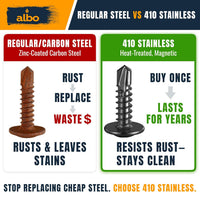 ALBO #10 x 5/8 inch Stainless Steel Self Tapping Truss Head Screws 300pcs
