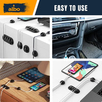 Albo Zip Cable Clips 10 Pcs