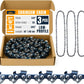 3/8" LP Pitch .043" Gauge 55DL 16" Chainsaw Chain 3 Pack – Low-Profile Full-Chisel Chrome Cutters, Reinforced Rivets, CE Certified – Fits Stihl MS170, MS171, MS180c Saws