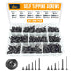 ALBO Black 410 Stainless Steel Self-Tapping Metal Screws 500pcs