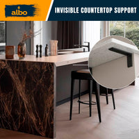 ALBO 16 Inch Heavy Duty Countertop Support Brackets 2PCS